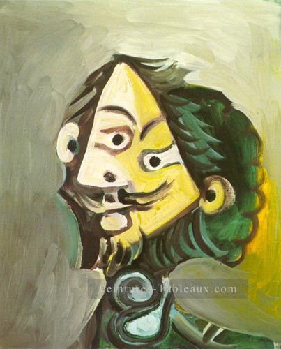 Tete d Man 6 1971 cubist Pablo Picasso Peintures à l'huile